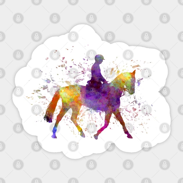 Watercolor horse show Sticker by PaulrommerArt